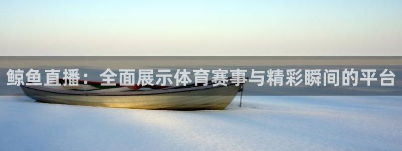 鲸鱼直播：全面展示体育赛事与精彩瞬间的平台